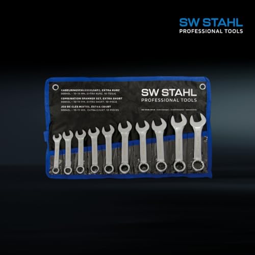 Sw-Stahl Forcella Chiavi Combinate, Extra Corta, 10 Pezzi, 00840L - 3