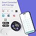 Fitdays Smart Body Measuring Tape, Bluetooth Digital Body Fat BMI Tool with HD LED Display, Fitness & Weight Loss Tracker, Rechargeable Body Tape Measure, Fitdays App Sync (Purple-US)