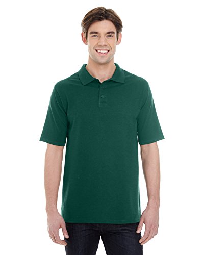 Hanes 055P Mens X-Temp Pique Short-Sleeve Polo with Fresh IQ