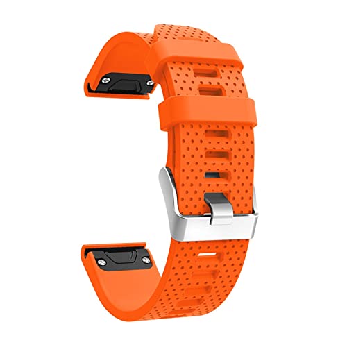 Bracelet Fenix 5S silicone orange pour le sport et les activités Outdoor