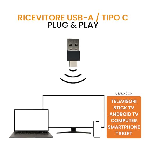 Clavier sans fil pavé tactile intégré Techmade pour simplifier la saisie TV