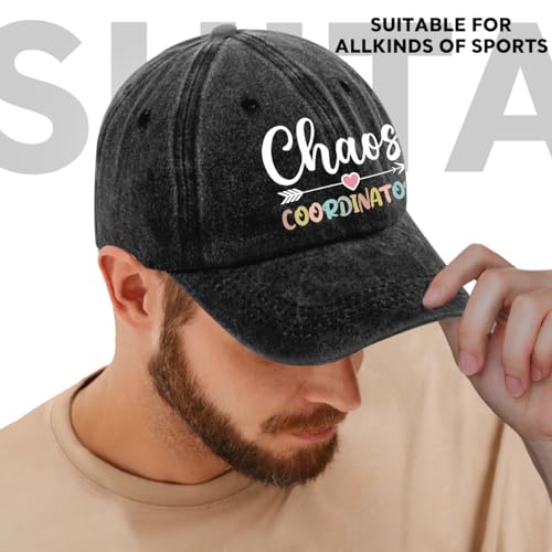 Image of Humor Saying Adjustable Washed Cotton Baseball Cap, Funny Retro Trucker Hat Gift for Men Women Dad Husband Coworker