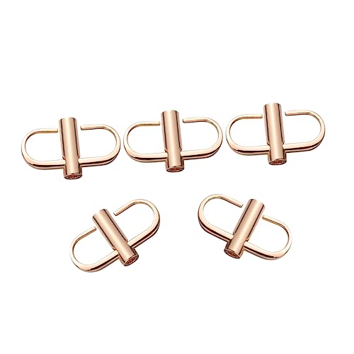 HEALSOPTHY 5pcs Metal Buckles Strap Adjustment Slide Buckles Screw Fastening for Bag Chain Strap Diy Craft in Golden Suitable for Backpack and Handbag Repair