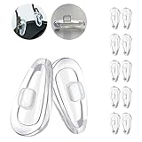 Eazean Replacement Nose Pads for Oakley Eyeglasses/Sunglasses, 5 Pairs Clear Silicone Nose Pieces Guards
