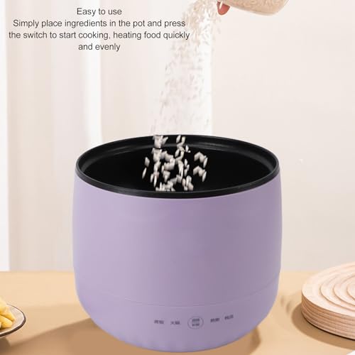 Mini Panela de Arroz Multifuncional de 1,8L 450W Frigideira Elétrica Pequena, Aquecimento Uniforme p