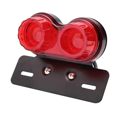 Feu arrière LED moto pour personnaliser votre custom avec un support de plaque