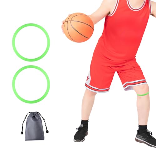 Image of Gosknor 2pcs Patellar Tendon Support Strap Knee Band (Fluorescent Green)