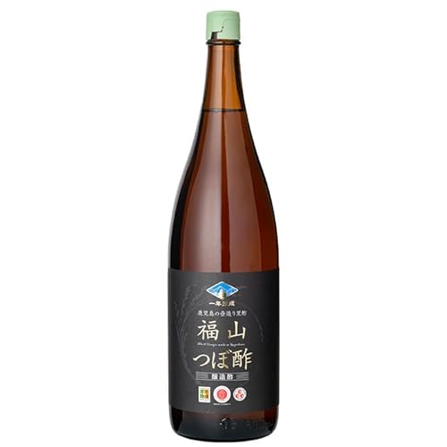 福山つぼ酢 伝統の壺造り黒酢 福山つぼ酢1年熟成 1800ml 霧島市 特産品 黒酢 調味料 熟成黒酢