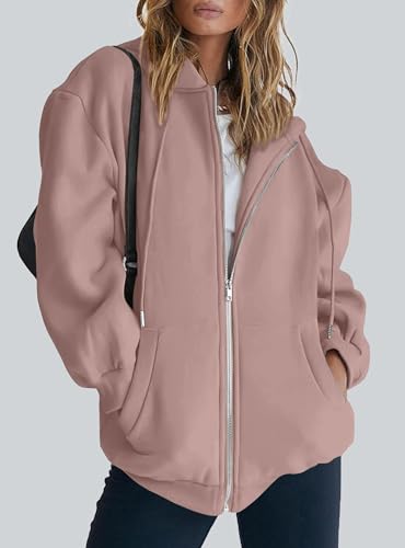 Image of PRETTYGARDEN Women's 2026 Spring Zip Up Y2K Hoodies Casual Long Sleeve Sweatshirts Fall Winter Track Jackets with Pockets