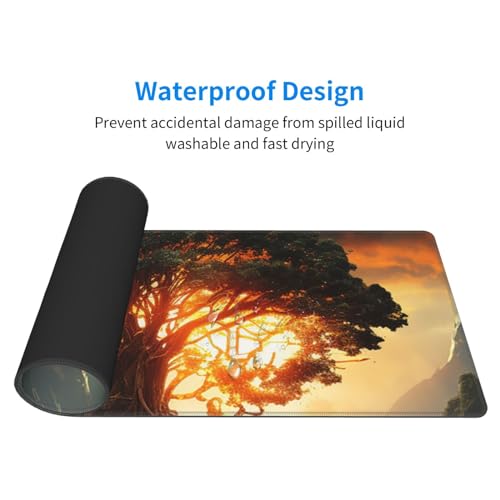 Tapis de souris pour clavier d'ordinateur grand format 80 x 30 cm et long