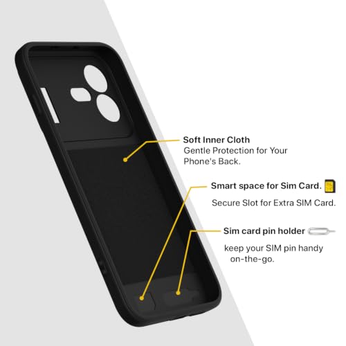Image of Pikkme Back Cover for Nothing Phone 4b 5G Soft Matte Silicone Mag-Safe Design (Mag-Safe Not Support) Camera Protection | Slim Fit Bumper Cover (Black)