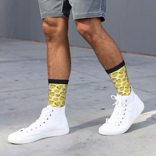 Image of MOLIAN Athletic Crew Cushion Socks Unisex Breathable Mid-Calf Socks for Running Workout