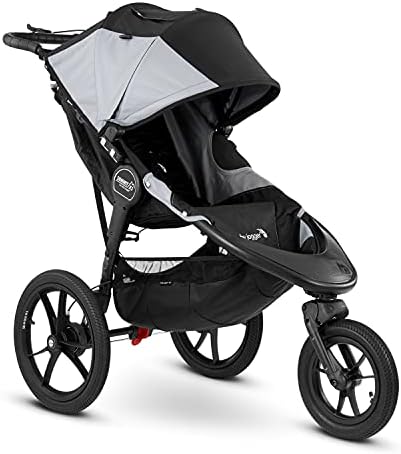 Baby Jogger Summit X3 Jogging Stroller - 2016 | Air-Filled Rubber Tires | All-Wheel Suspension | Quick Fold Jogging Stroller, Black/Gray