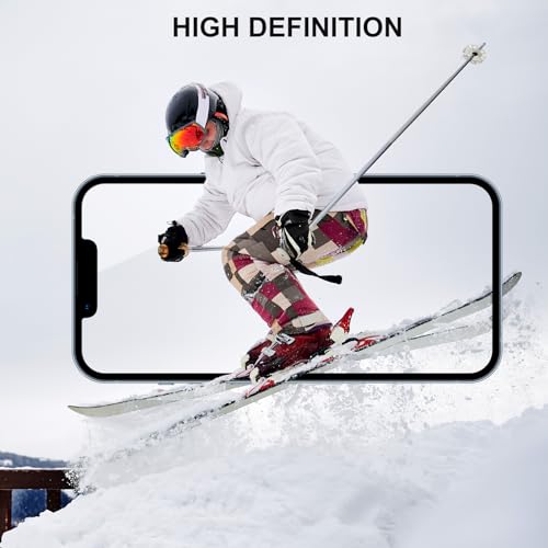 SIBEITU 3 Pack Screen Protector for iPhone 15 Pro Max with 3 Pack Camera Lens Tempered Glass Protector, 6.7 Inch HD Clear 9H Hardness Glass Film Full Coverage, Scratch Resistent, Bubbles Free