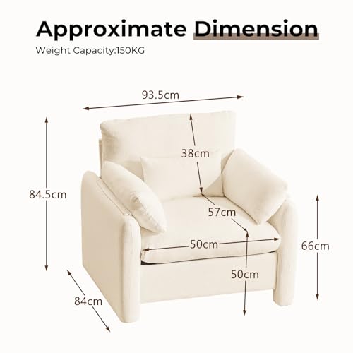 Fauteuil Relax Extra-Large Beige 150kg Ckaff