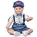 Produktbild 60 cm Reborn Puppe Vollsilikon Mädchen Junge,Reborn Baby Puppe Lebensecht Die Sehr Echt Aussehen Vollsilikon Neugeborene Puppe Zum Kinder Geschenk Spielzeug,Boy