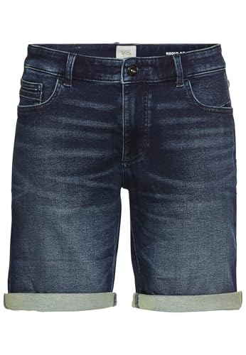 camel active Herren fleXXXactive® Jeansshorts im Regular Fit Dunkelblau, menswear-42IN