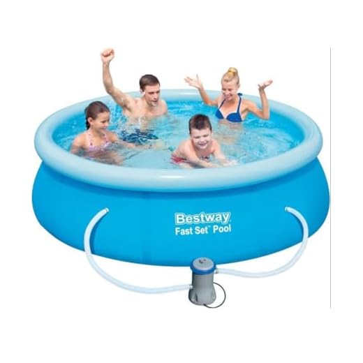 Trade Shop – Piscina Redonda Hinchable De 244 X 61 Cm Con Bomba De Filtro 57450