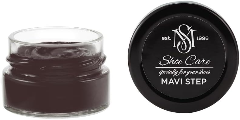 Leather Repair Cream-Filler - NCS S 8005-R Deep Charcoal Brown - Scuff & Scratch Remover Compound for Smooth Leather by MAVI STEP - 0.34 fl oz / 10 ml