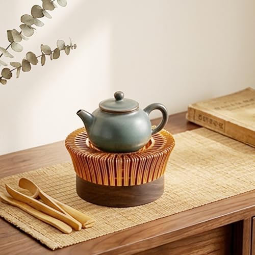Tetera de vidrio para hogar con estufa de té para tardes de invierno 4