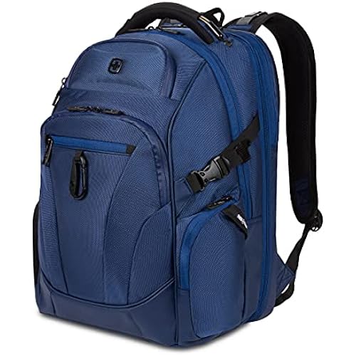 SwissGear Endure ScanSmart Laptop Backpack – TSA Approved Tech Backpack – Fits Most 17" Laptop – Multiple Organizer Pockets – Navy Ballistic