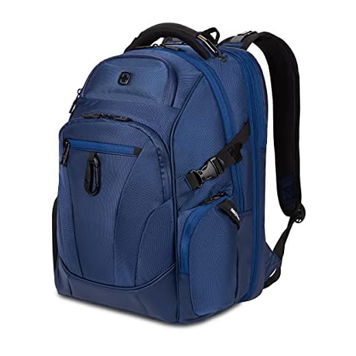 SwissGear 6752 TSA Friendly ScanSmart Laptop Backpack, Navy Ballistic, 17.75-Inch