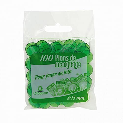 LOTOQUINE 100 Pièces Pion de Loto Marquage BC51P0 Orange/Bleu/Violet/Vert/Fuchsia – Image 5