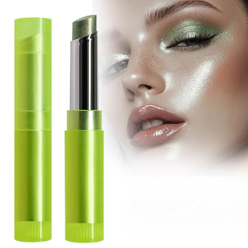 コスメ アイシャドウ スティックシャドウ ラメ 単色シャドウ 涙袋 キラキラ ゼリー質感 フェイスペイント マルチ 安全 高発色アイシャドウ パーティーメイクに最適 (G)のサムネイル