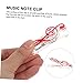 Holibanna 10pcs Music Note Clips Score Holders for Musicians Practical Piano Sheet Clamps for Easy Page Viewing for Lectures Recipes and More