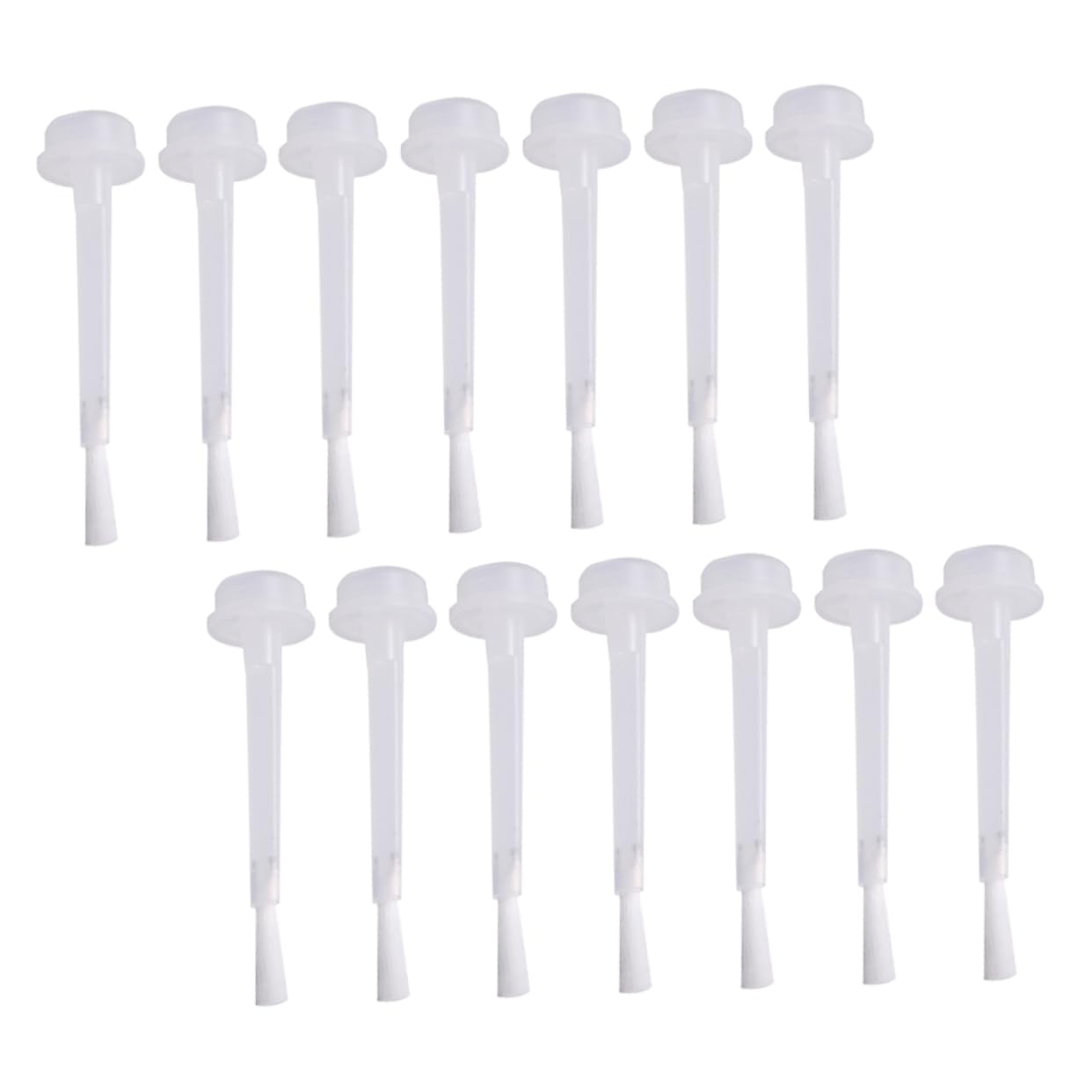 Beaupretty 50pcs Nail Brush Replacement for Nail Gel Polish Clean up Tool Supplies