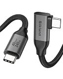 Silkland Right Angle 40Gbps USB 4 Data Cable for Thunderbolt 4/3 240W 3.3FT