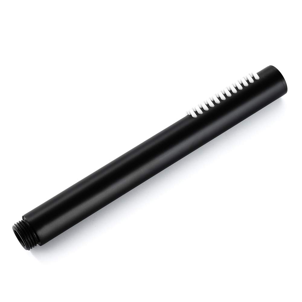 Soffione Doccia Nero Universale in Ottone per Vasca da Bagno, doccetta Portatile ad Alta Pressione, Funzione Singola, doccetta Portatile
