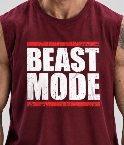 Image of SHODOX Men's 100% Cotton Tank Top | Round Neck Sleeveless Gym Vest | Loose Fit Casual Sportswear T-Shirt | Breathable & Lightweight Fitness Wear for Workout & Active Wear