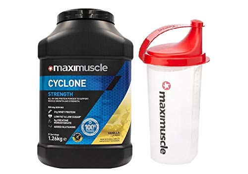 Maximuscle Cyclone - 1.26kg - Vanilla with Shaker