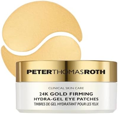 Peter Thomas Roth | 24K Gold Firming Hydra-Gel Eye Patches | Gold-Infused Eye Mask Patches for Fine Lines, Crow's Feet and Dark Circles