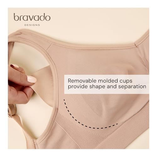 Image of Bravado Designs Everyday Bras for Women, Sculpt Full Coverage, Supportive T-Shirt Bra, Smoothing Seamless Stretch Wirefree