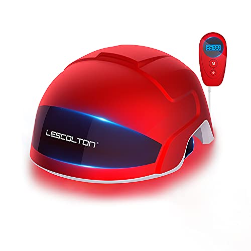 LESCOLTON Haarwachstums system, FDA & CE Genehmigt, Haarausfall-Behandlung für dünner werdendes Haar, Wiederherstellung der Haardicke, Volumen und Dichte (rot) Cover