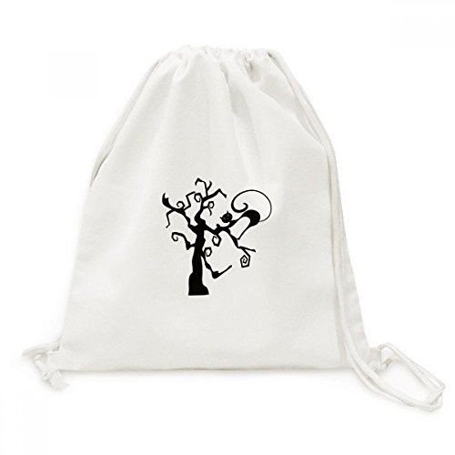 Sac à dos cordon orange chat Halloween parfait pour vos voyages et loisirs