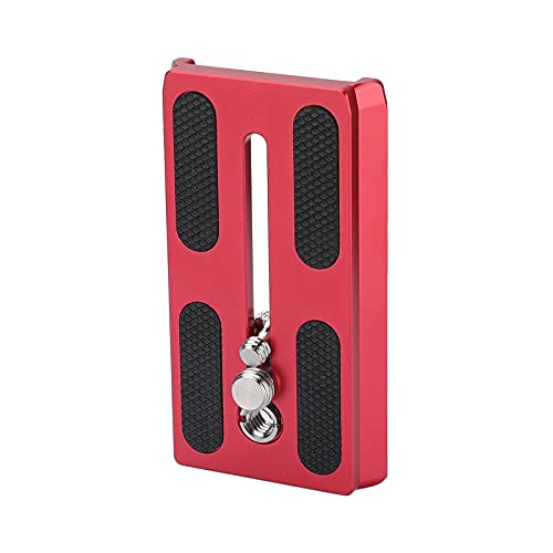 CAMVATE Zapata rápida para cámara con Rosca de 1/4" y 3/8" Compatible con trípode Manfrotto 577/501/ 504/701 (Rojo) - imagen 5