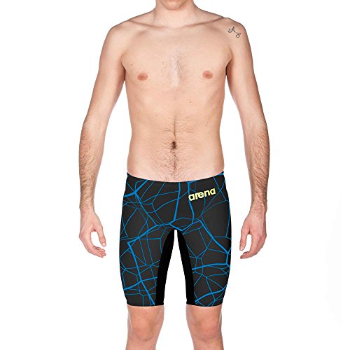 Arena Powerskin Carbon Air Limited Edition Jammer,Black/Bright Blue (508),32