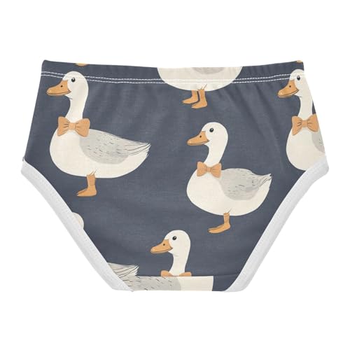 Wusikd Ducks Girls' Underwear Cotton Bow Tie Girls Briefs Soft Toddler Underwear 2T2