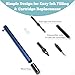 YEEMO Retractable Fountain Pen – 0.38 mm Extra Fine Nib Fountain Pen, Smooth Fancy Pens with Converter, 6 Ink Cartridges & Gift Pouch for Writing (Blue)