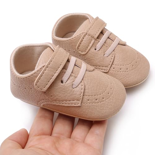Image of RVROVIC Baby Boys Girls Anti-Slip Sneakers Soft Ankle Boots Toddler First Walkers Newborn Crib Shoes