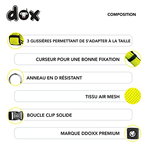 DDOXX Harnais Chien Step-in Air Mesh, Rembourrée, Réglable | Nombreuses Couleurs & Tailles | pour Petit, Moyen Gros & Grand | Harnais de Poitrine Chat Chiot | Jaune, S - Image 3