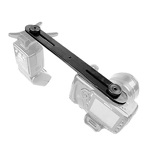 OSALADI Dual Camera Bracket Dual Camera Mount Dual Camera Bracket Mount Dual Tripod Mount Black