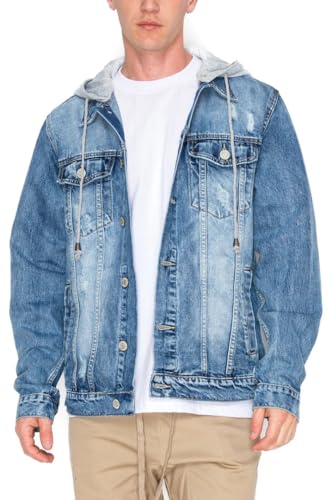 Image of VICTORIOUS Men's Distressed Denim Jacket