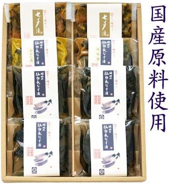 Amazon 国産 岡田の仙台長なす漬け8個入 岡田の仙台長なす漬 漬物 通販