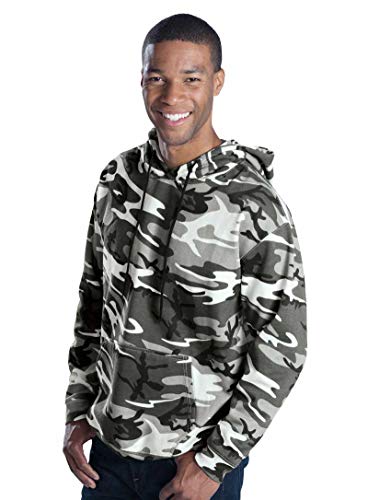 Adult Unisex Camouflage Fleece Long Sleeve Pullover Hoodie Sweatshirt2