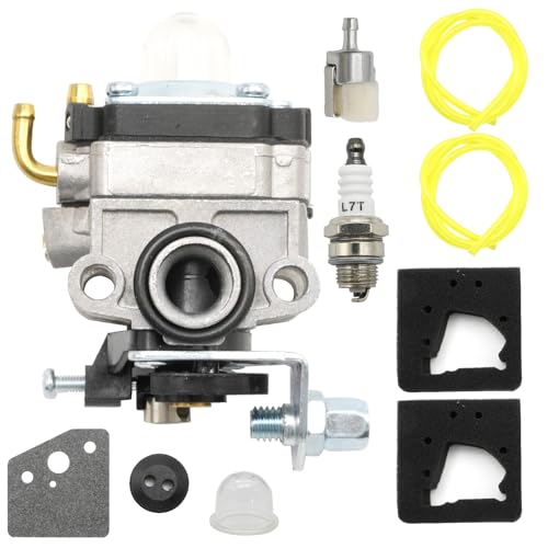 Hoypeyfiy GX31 FG100 Carburetor Kit Replacement for Honda WX10 Water Pump FG100 Tiller Cultivator 4 Cycle GX31 GX22 Engine Replaces 16100-ZM3-843 16100-ZM5-845 16100-ZM5-846