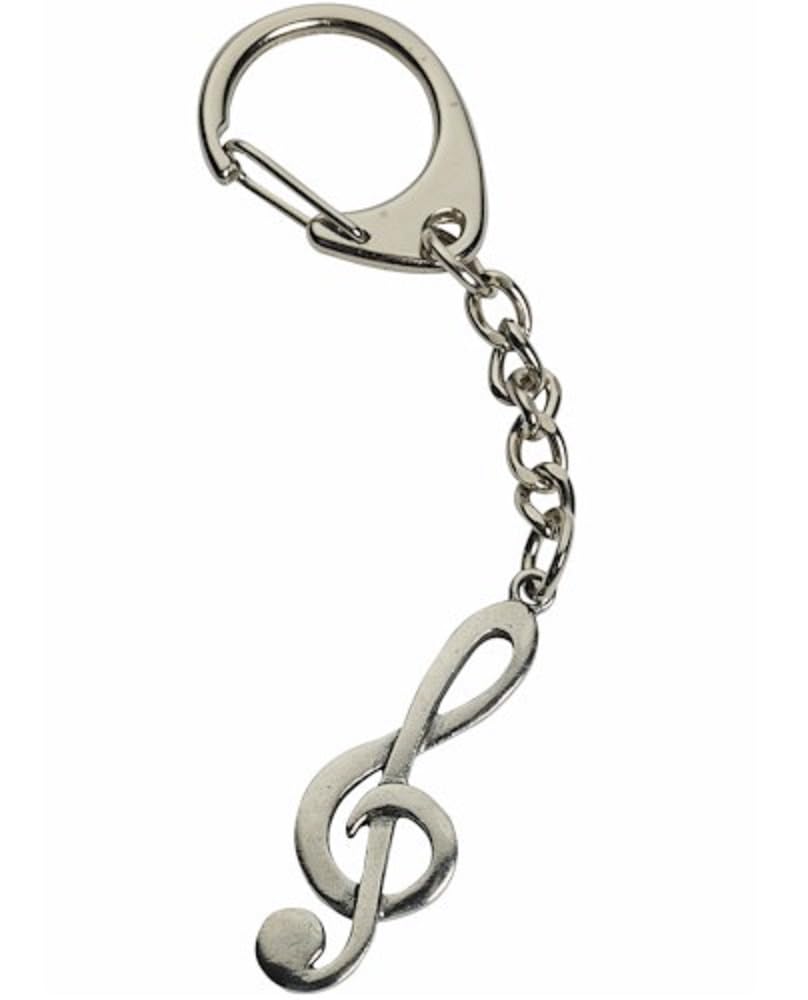 UK Souvenirs And Gifts Large Treble Clef Keyring Keychain Musical Note Musician Music School Gift Charm